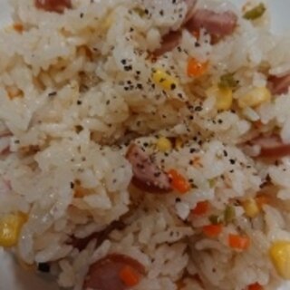 炊飯器でコーンピラフ